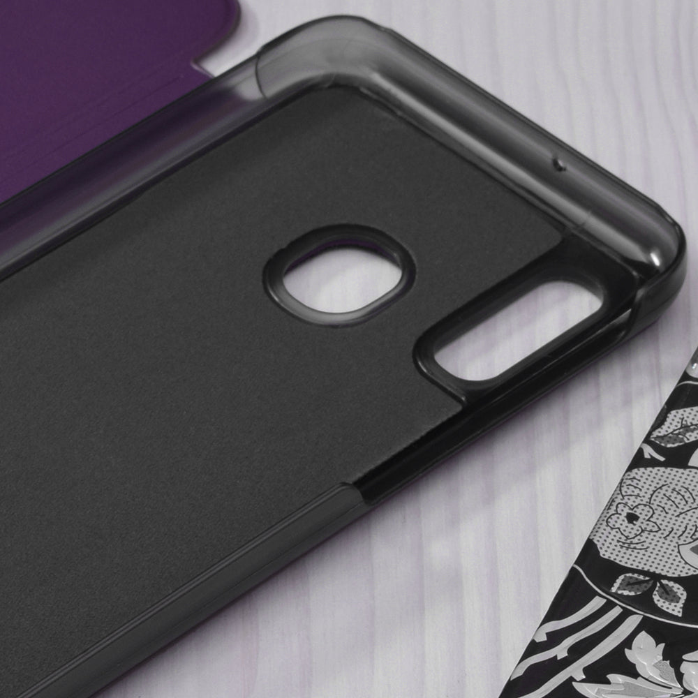 Hoes voor Samsung Galaxy A20e A202, Techsuit, eFold, Paars