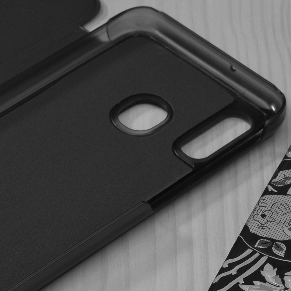 Hoes voor Samsung Galaxy A20e A202, Techsuit, eFold, Zwart