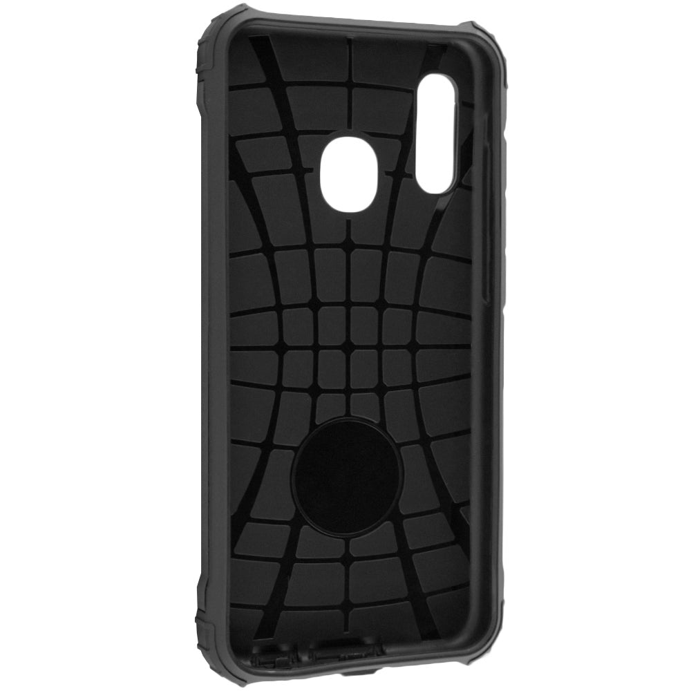 Hoes voor Samsung Galaxy A20e A202, Techsuit, Hybrid Armor, Zwart