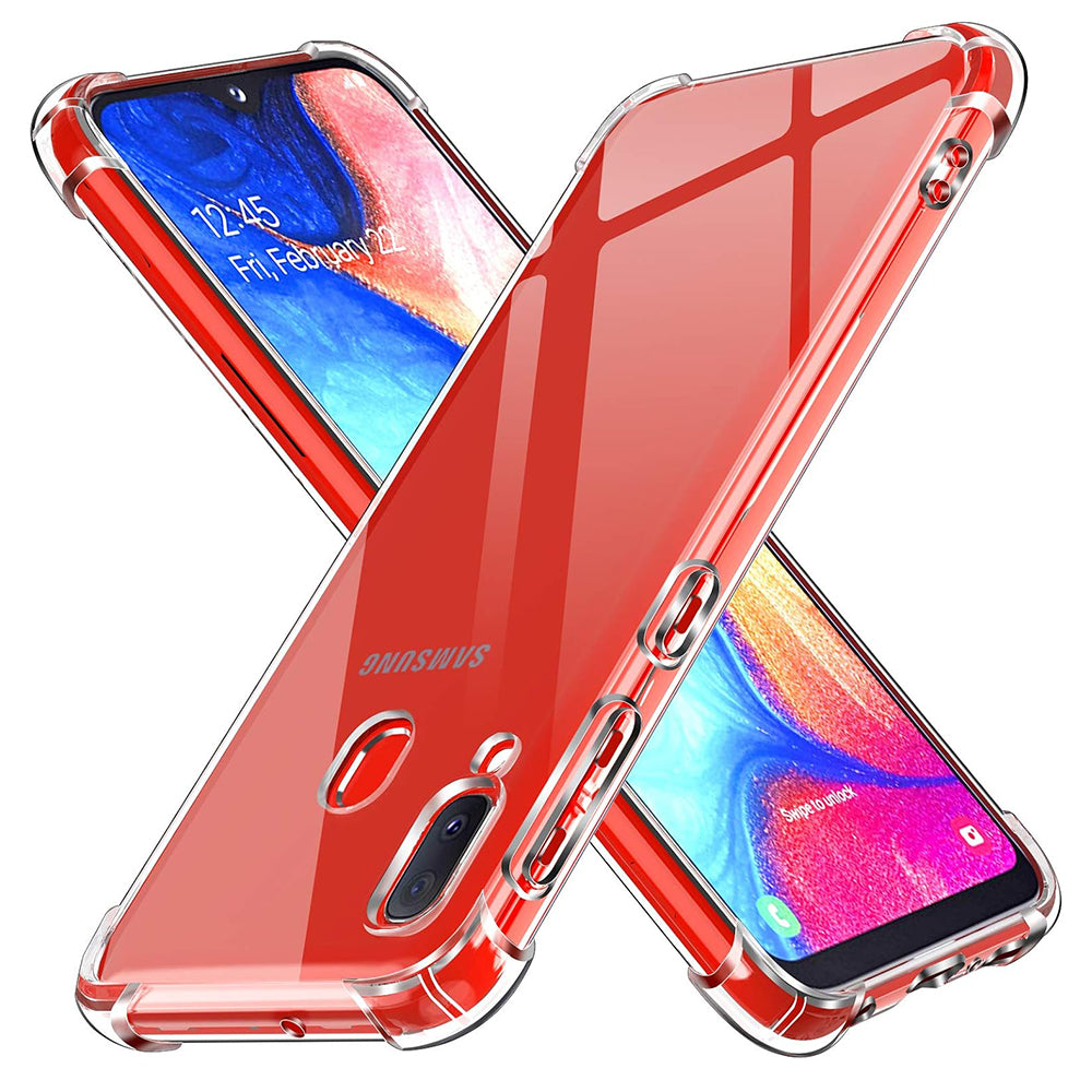 Hoes voor Samsung Galaxy A20e A202, Techsuit, Schokbestendig Transparant