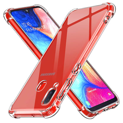 Hoes voor Samsung Galaxy A20e A202, Techsuit, Schokbestendig Transparant