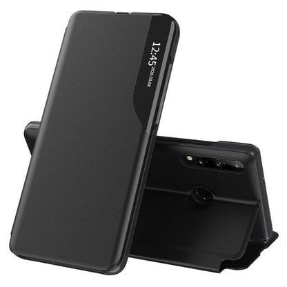 Hoes voor Samsung Galaxy A20s A207, Techsuit, eFold, Zwart