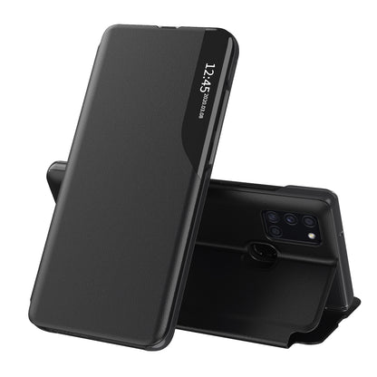 Hoes voor Samsung Galaxy A21s A217, Techsuit, eFold, Zwart