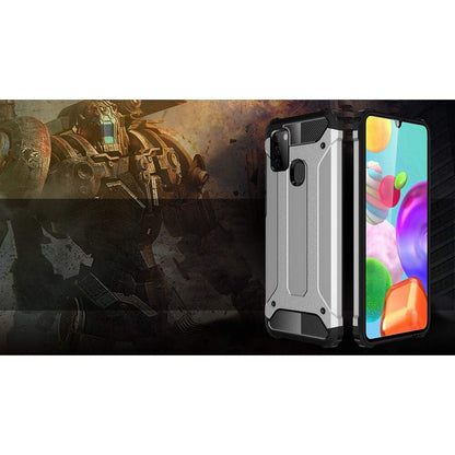 Hoes voor Samsung Galaxy A21s A217, Techsuit, Hybrid Armor, Zwart