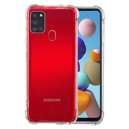 Hoes voor Samsung Galaxy A21s A217, Techsuit, Schokbestendig Helder, Transparant