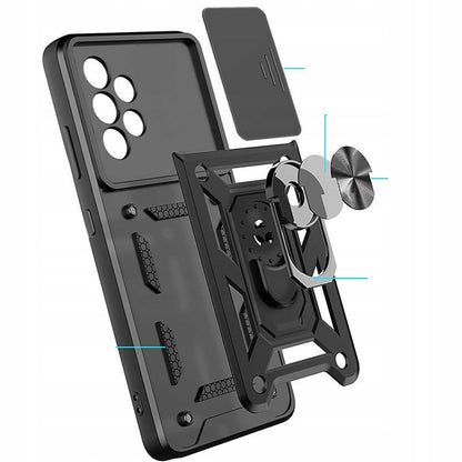 Hoes voor Samsung Galaxy A23 5G A236 / A23 A235, Techsuit, CamShield, Zwart