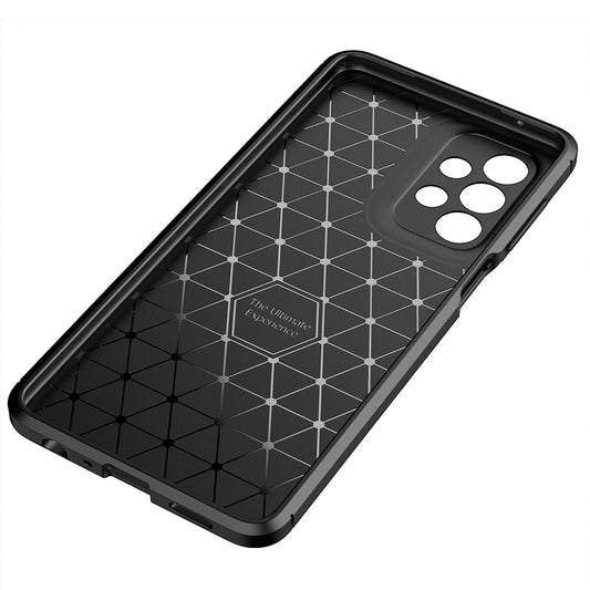 Hoes voor Samsung Galaxy A23 5G A236 / A23 A235, Techsuit, CarbonFiber, Zwart