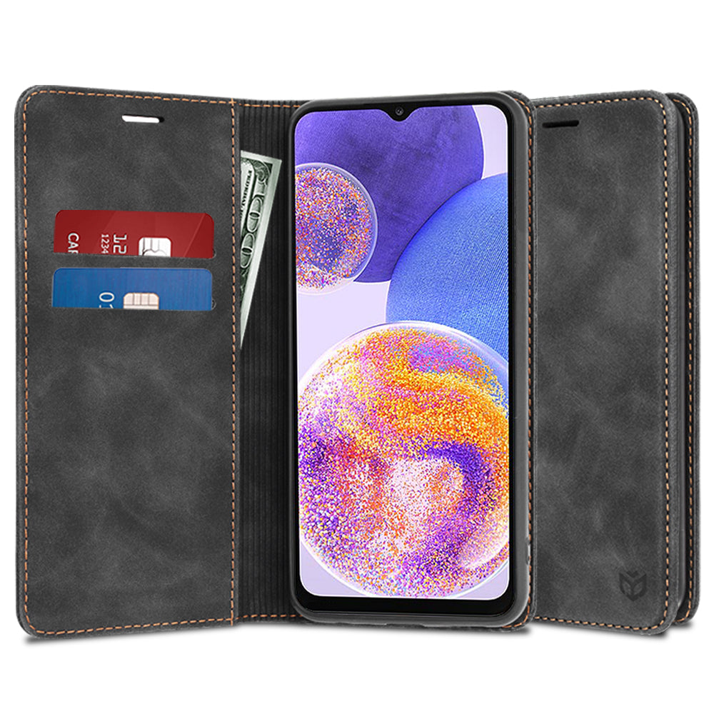 Hoes voor Samsung Galaxy A23 5G A236 / A23 A235, Techsuit, Confy, Zwart
