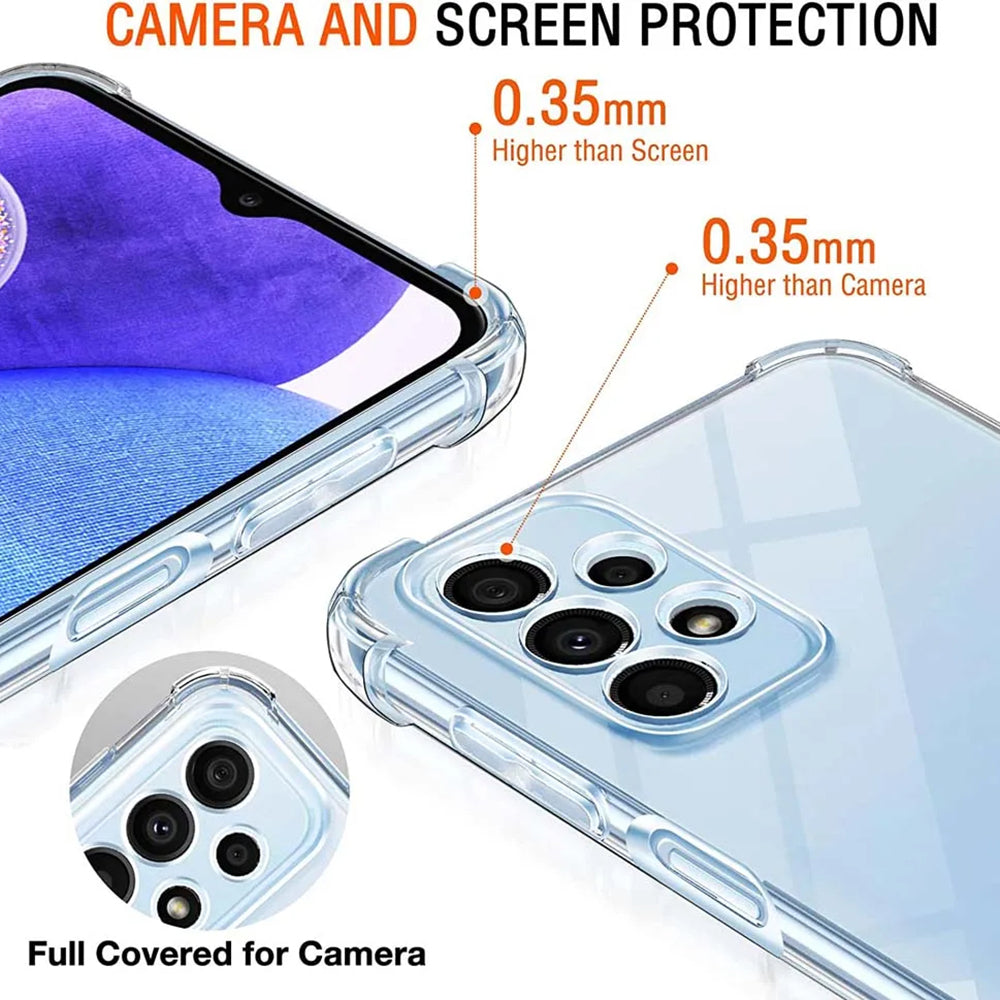 Hoesje voor Samsung Galaxy A23 5G A236 / A23 A235, Techsuit, Schokbestendig Helder, Transparant