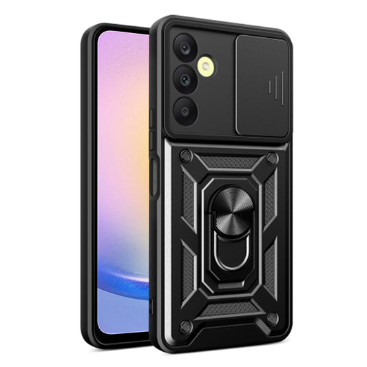 Hoes voor Samsung Galaxy A25 A256, Techsuit, CamShield, Zwart
