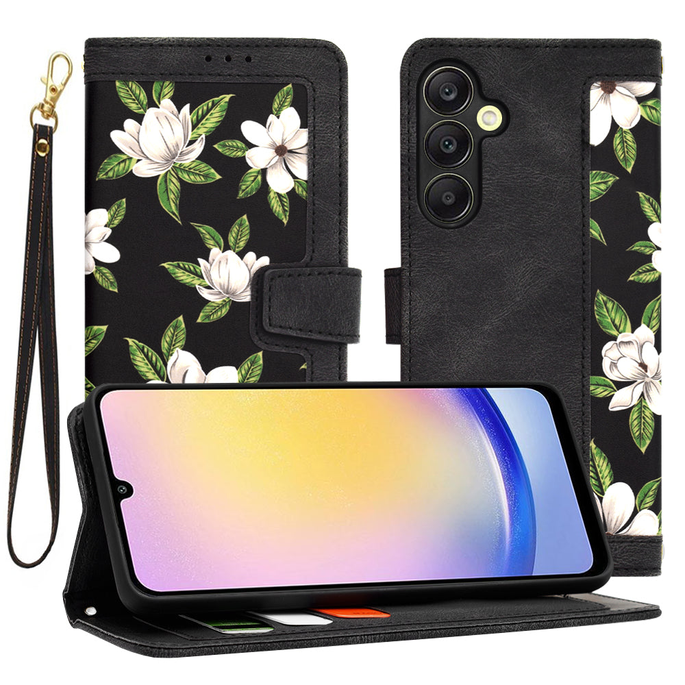 Hoes voor Samsung Galaxy A25 A256, Techsuit, FlipCraft, Zwart