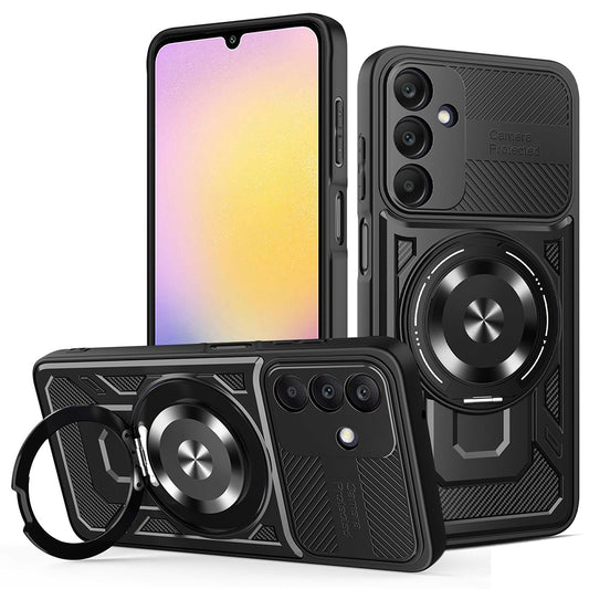 Hoes voor Samsung Galaxy A25 A256, Techsuit, RuggedCam, Zwart