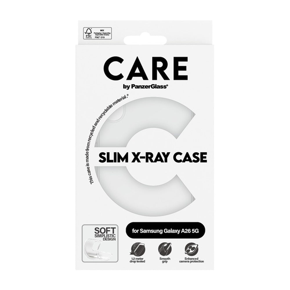 Hoes voor Samsung Galaxy A26 A266, PanzerGlass, Modieus, Transparant