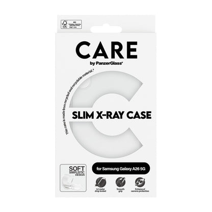 Hoes voor Samsung Galaxy A26 A266, PanzerGlass, Modieus, Transparant