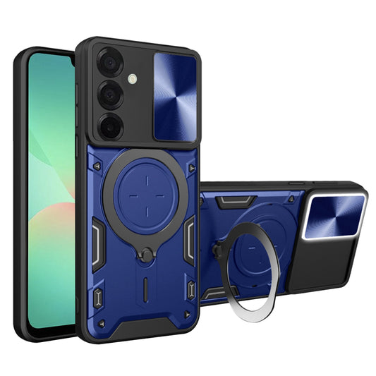 Hoes voor Samsung Galaxy A26 A266, Techsuit, CamGuard Pro, Blauw
