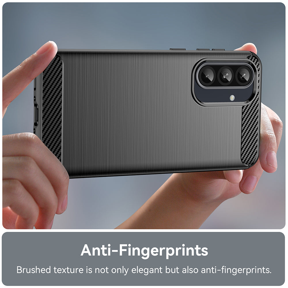 Case for Samsung Galaxy A26 A266, Techsuit, Carbon, Black