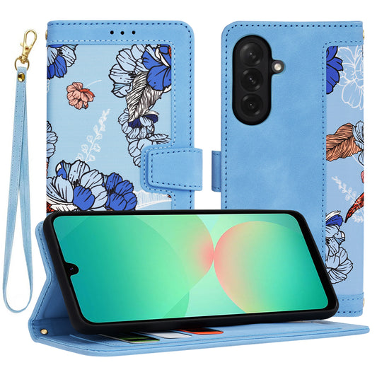 Hoes voor Samsung Galaxy A26 A266, Techsuit, FlipCraft, Blauw