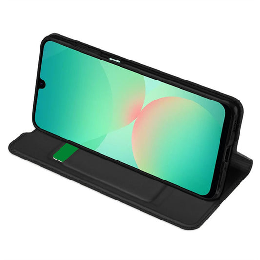 Hoes voor Samsung Galaxy A26 A266, Techsuit, Magskin Book, Zwart