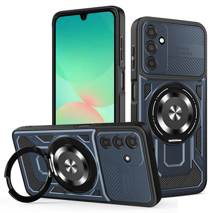 Hoes voor Samsung Galaxy A26 A266, Techsuit, RuggedCam, Blauw
