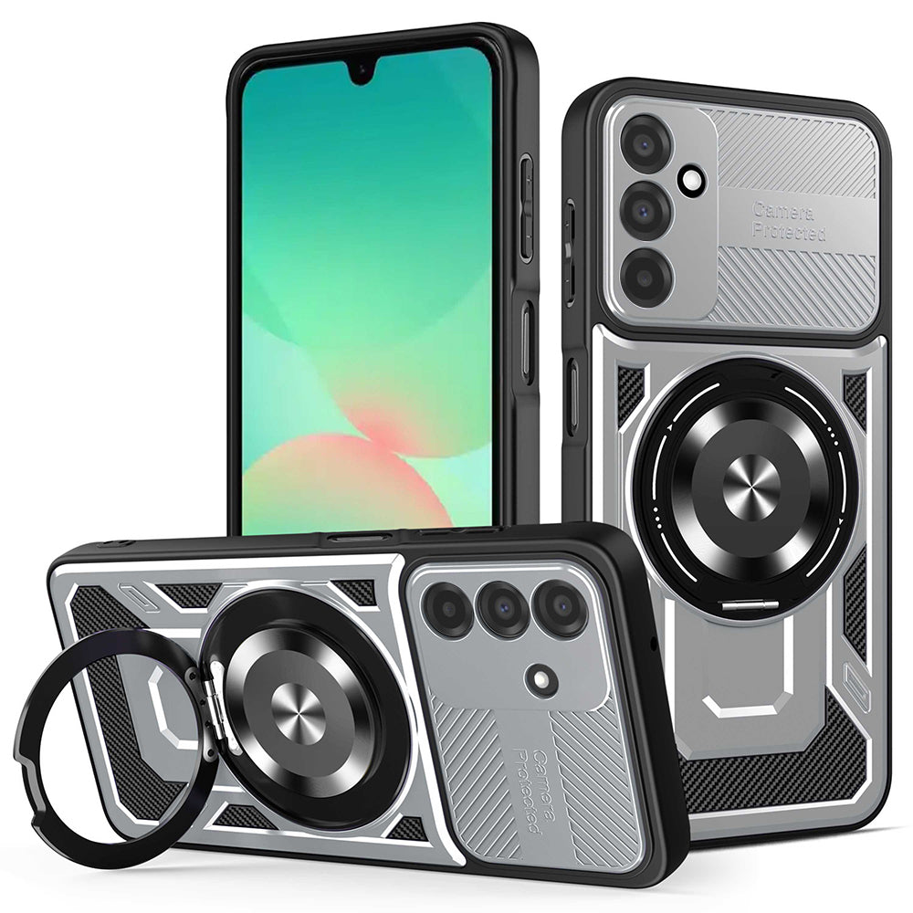 Hoes voor Samsung Galaxy A26 A266, Techsuit, RuggedCam, Grijs