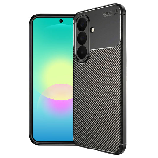 Hoes voor Samsung Galaxy A27 5G, Techsuit, CarbonFiber, Zwart