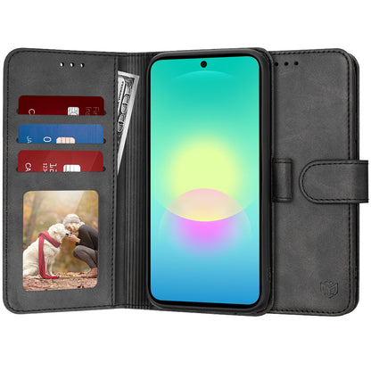 Hoes voor Samsung Galaxy A27 5G, Techsuit, Diary Book, Zwart