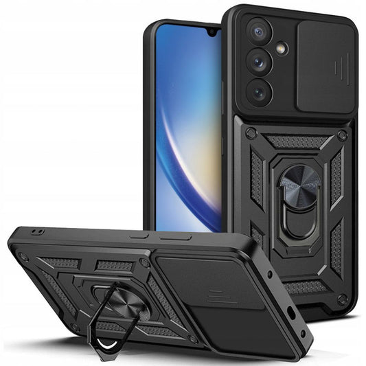Hoes voor Samsung Galaxy A34 A346, Techsuit, CamShield, Zwart
