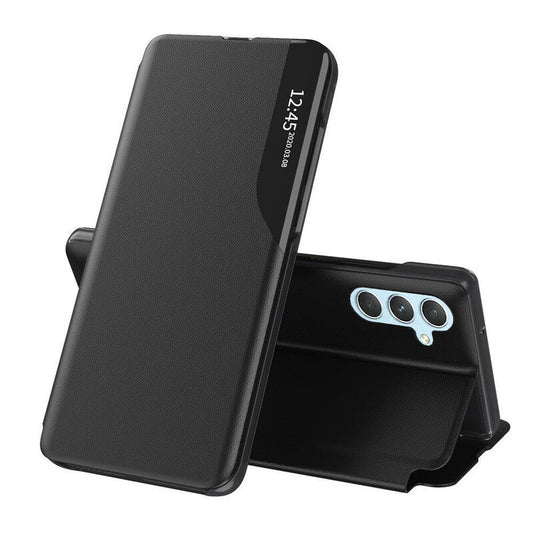 Hoes voor Samsung Galaxy A34 A346, Techsuit, eFold, Zwart