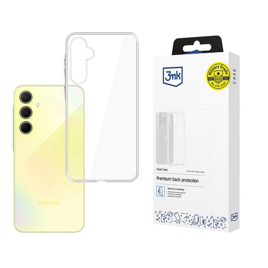 Hoes voor Samsung Galaxy A35 5G A356, 3MK, Clear, Transparant