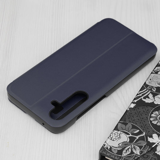Hoes voor Samsung Galaxy A35 5G A356, Techsuit, eFold, Donkerblauw