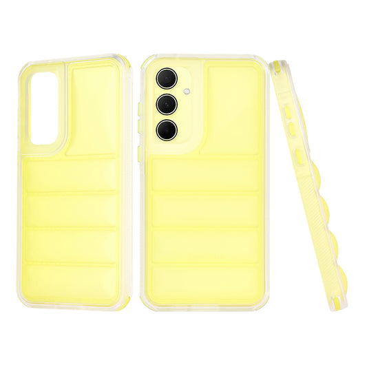Hoes voor Samsung Galaxy A35 5G A356, Techsuit, Wave Shield, Geel