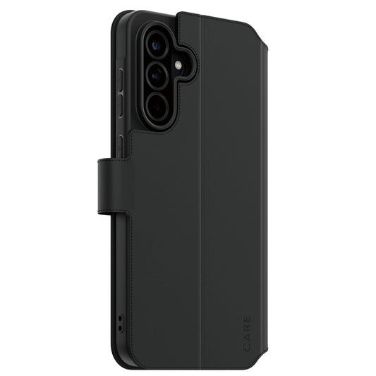 Hoes voor Samsung Galaxy A36 A366, PanzerGlass, Care Feature Kickstand Wallet, Zwart