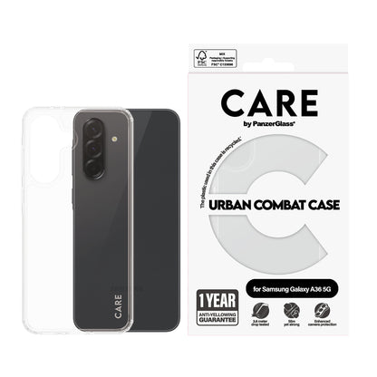 Hoes voor Samsung Galaxy A36 A366, PanzerGlass, Care Urban Combat, Transparant