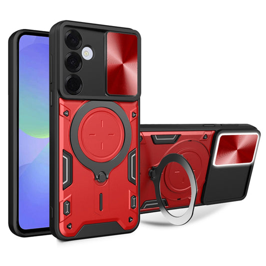 Hoes voor Samsung Galaxy A36 A366, Techsuit, CamGuard Pro, Rood