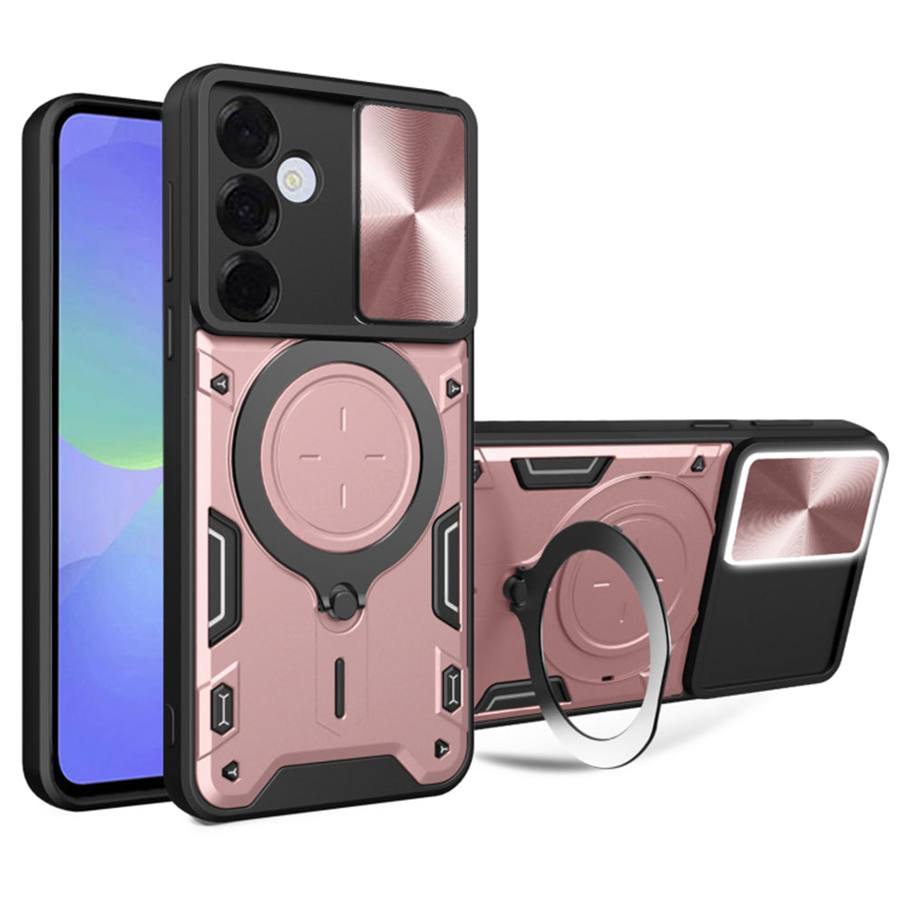 Hoes voor Samsung Galaxy A36 A366, Techsuit, CamGuard Pro, Roze Goud