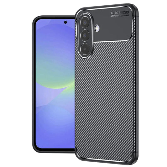 Hoes voor Samsung Galaxy A36 A366, Techsuit, CarbonFiber, Zwart