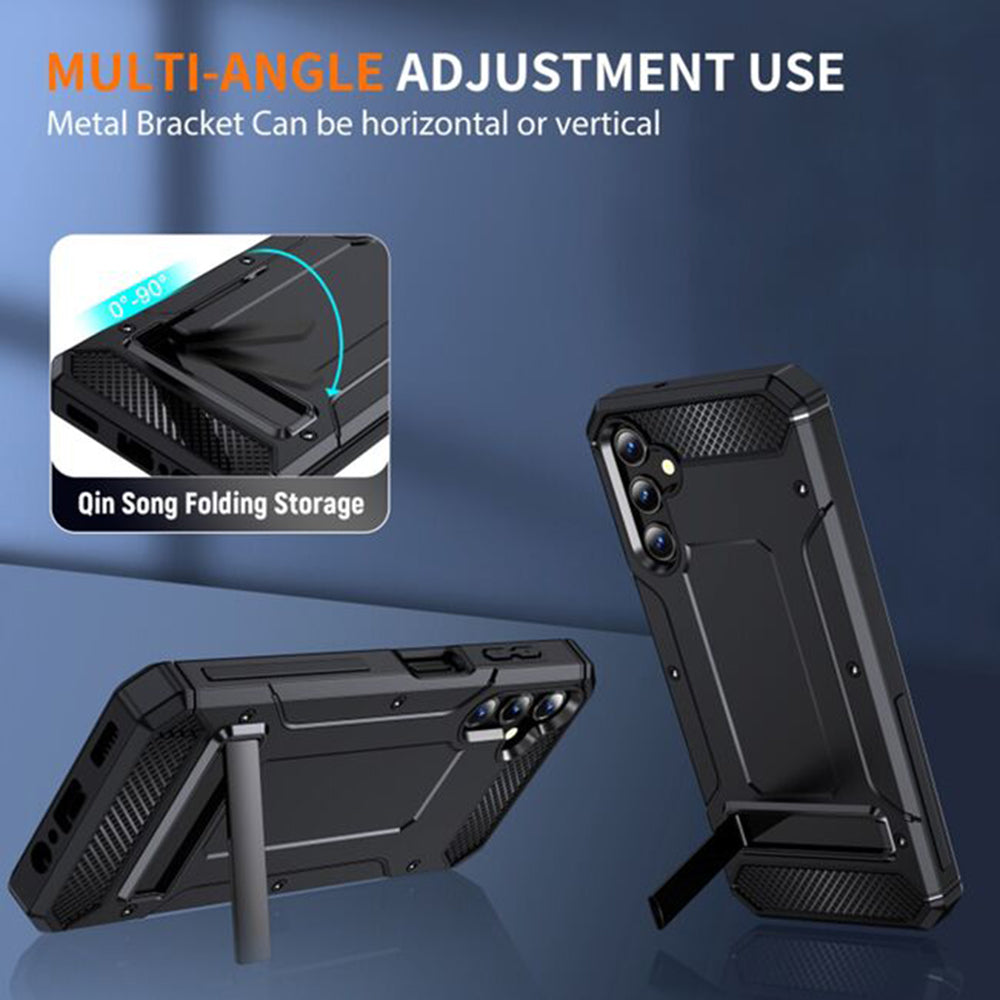 Hoes voor Samsung Galaxy A36 A366, Techsuit, Hybrid Armor, Zwart