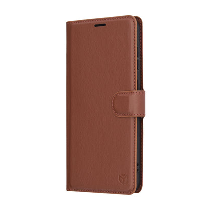 Hoes voor Samsung Galaxy A36 A366, Techsuit, Leather Folio, Bruin