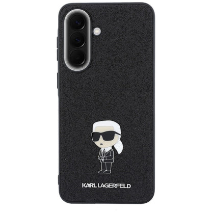 Hoes voor Samsung Galaxy A37 5G, Karl Lagerfeld, Glitter Fixed Ikonik Karl, Zwart