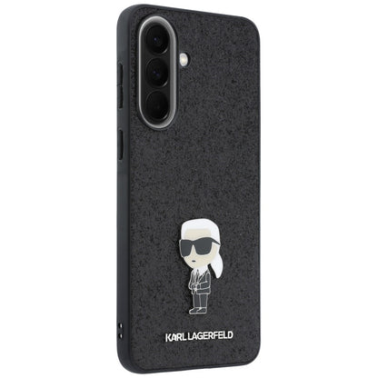 Hoes voor Samsung Galaxy A37 5G, Karl Lagerfeld, Glitter Fixed Ikonik Karl, Zwart