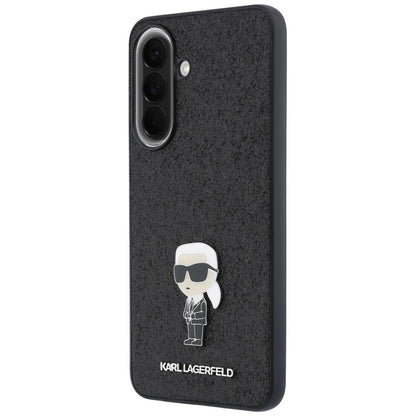 Hoes voor Samsung Galaxy A37 5G, Karl Lagerfeld, Glitter Fixed Ikonik Karl, Zwart