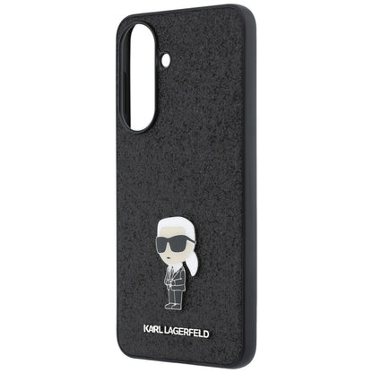 Hoes voor Samsung Galaxy A37 5G, Karl Lagerfeld, Glitter Fixed Ikonik Karl, Zwart