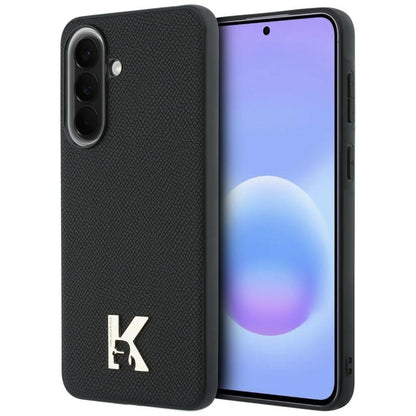 Hoes voor Samsung Galaxy A37 5G, Karl Lagerfeld, Karl Head Logo, Zwart