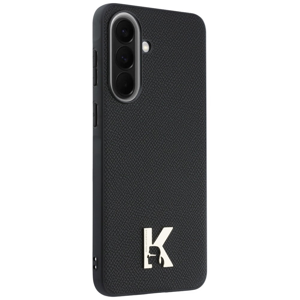 Hoes voor Samsung Galaxy A37 5G, Karl Lagerfeld, Karl Head Logo, Zwart