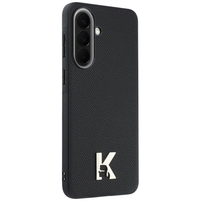 Hoes voor Samsung Galaxy A37 5G, Karl Lagerfeld, Karl Head Logo, Zwart