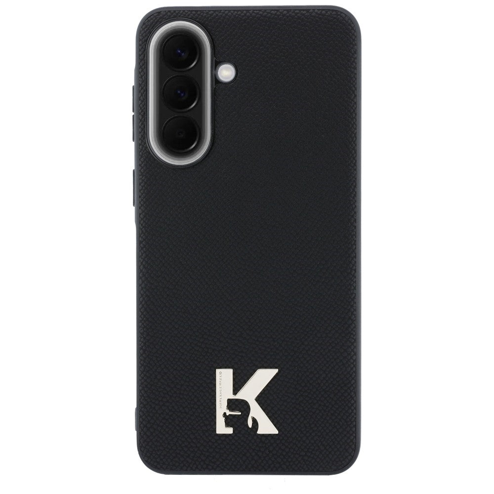 Hoes voor Samsung Galaxy A37 5G, Karl Lagerfeld, Karl Head Logo, Zwart