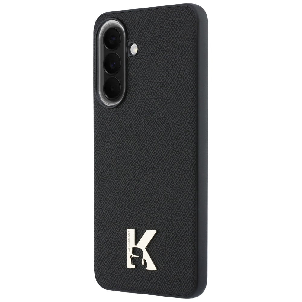 Hoes voor Samsung Galaxy A37 5G, Karl Lagerfeld, Karl Head Logo, Zwart