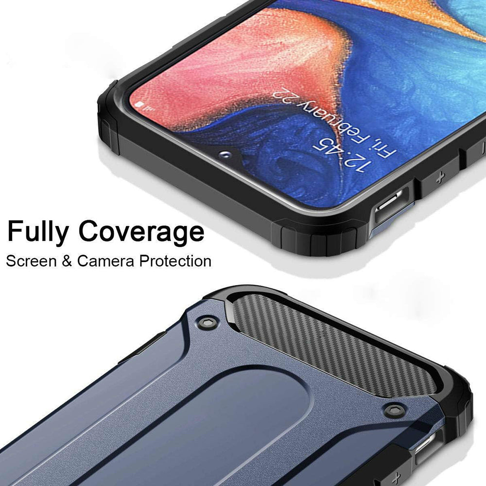 Hoes voor Samsung Galaxy A40 A405, Techsuit, Hybrid Armor, Zwart