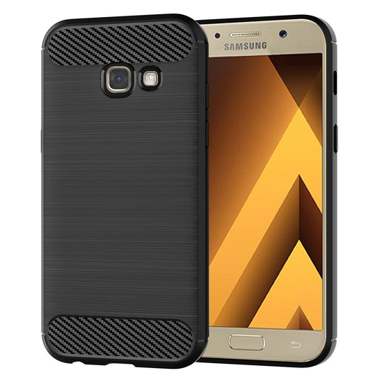 Hoes voor Samsung Galaxy A5 (2017) A520, Techsuit, Carbon, Zwart