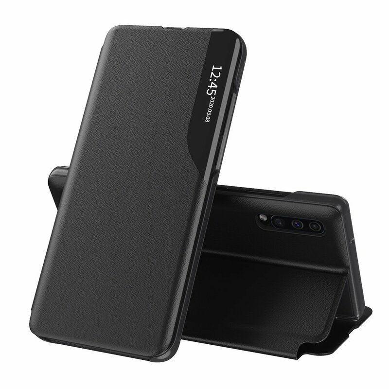 Hoes voor Samsung Galaxy A50s A507 / A30s A307 / A50 A505, Techsuit, eFold, Zwart